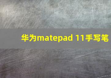 华为matepad 11手写笔